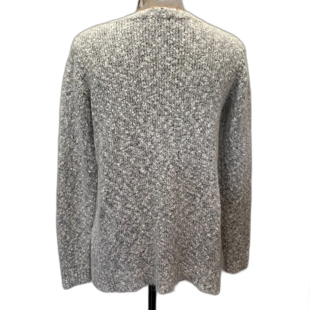 Buffalo‎ David Bitton Textured Yarn Sweater Light Gray Wool Blend Size Small